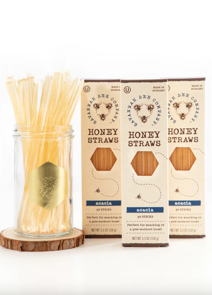 Savannah Bee Company Acacia Honey Straws, 12 sticks