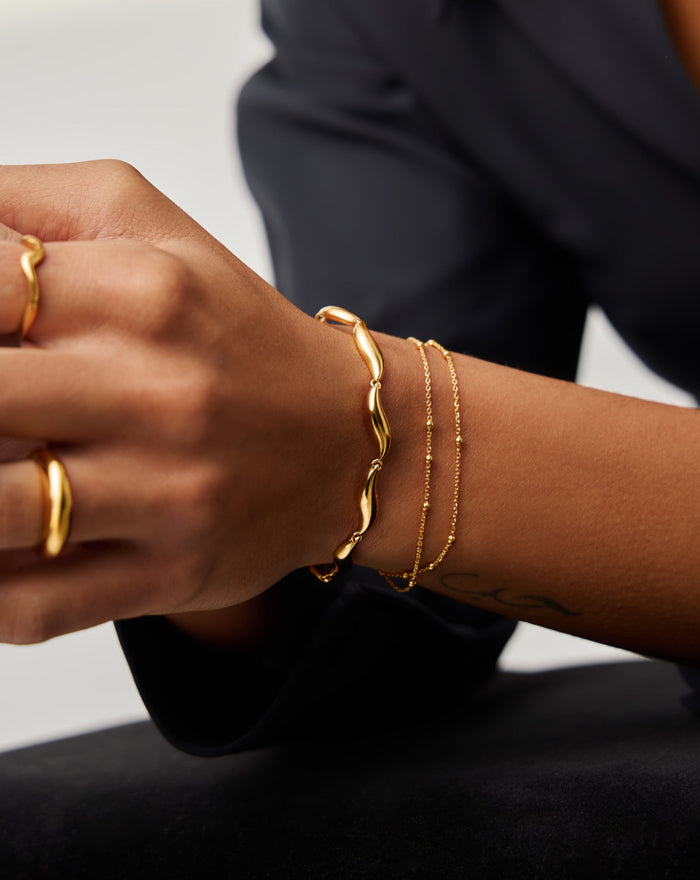 Savi Signature Link Chain Bracelet | 18k Gold Plated Bracelets Missoma