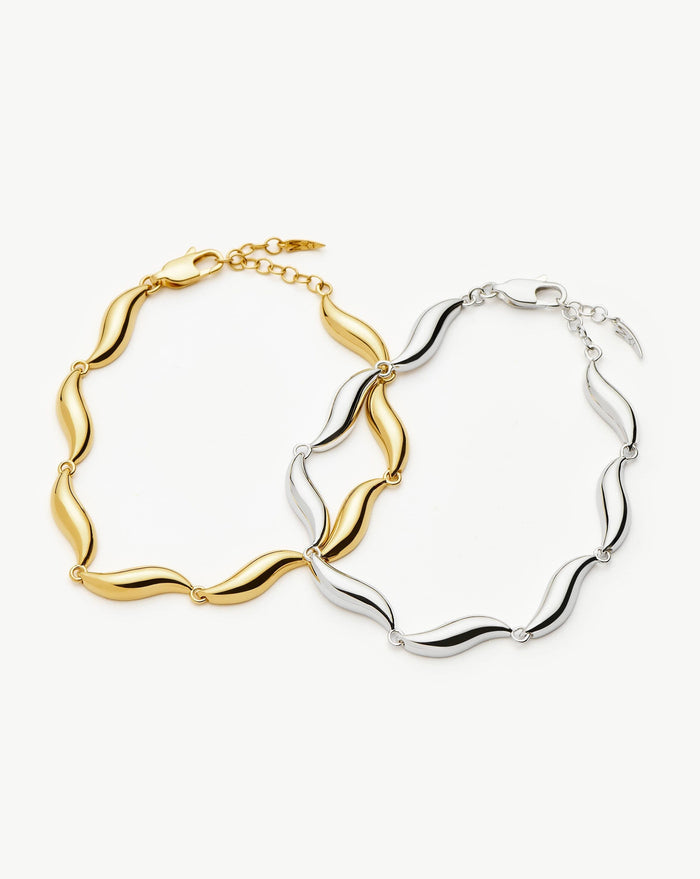 Savi Signature Link Chain Bracelet | Silver Plated Bracelets Missoma