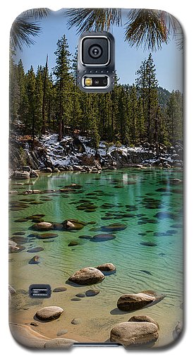 Secret Cove Through The Trees By Brad Scott - Phone Case-Phone Case-Galaxy S5 Case-Lake Tahoe Prints
