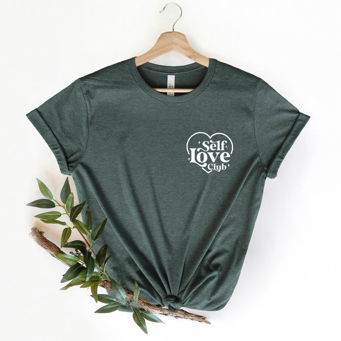 Self Love Club graphic t-shirt, product photo 3