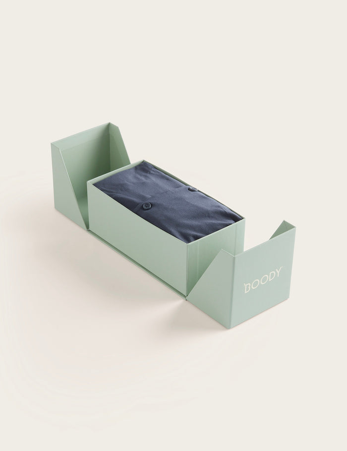 Set Giftbox - Goodnight Short Sleeve Sleep Shirt & Sleep Shorts - Storm