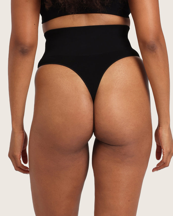 Shaper High Waist G-String - Black