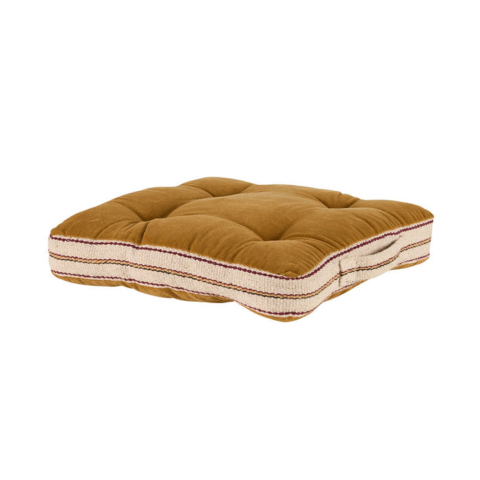 Sierra Cotton Velvet Seat Cushion Honey Gold