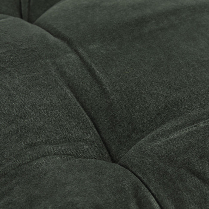 Sierra Cotton Velvet Seat Cushion Pine Green