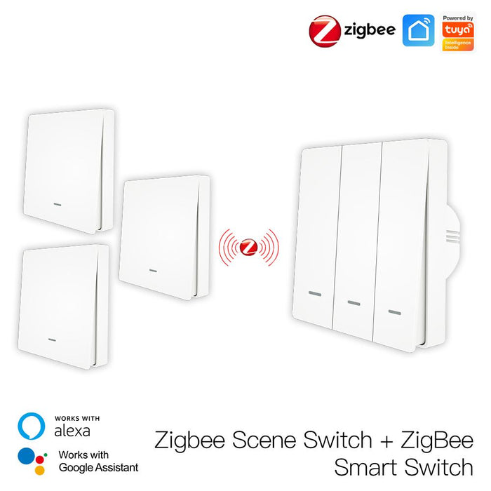 3 Transmitter Scene Switch+3 Gang Smart Switch