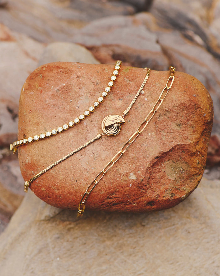 Spiral Cobra Chain Bracelet | 18k Gold Plated Bracelets Missoma