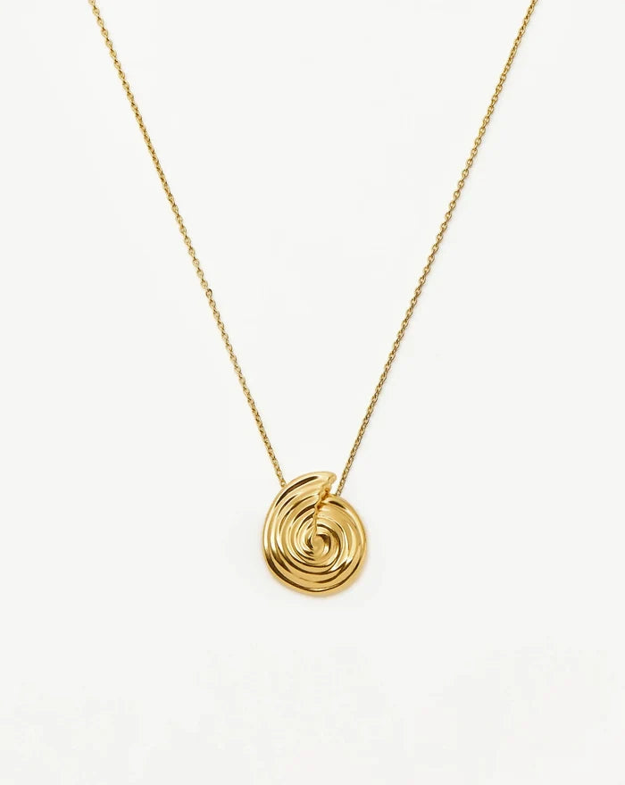 Spiral Large Pendant Necklace | 18k Gold Plated Necklaces Missoma