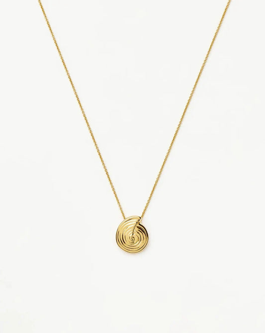 Spiral Mini Pendant Necklace | 18k Gold Plated Necklaces Missoma
