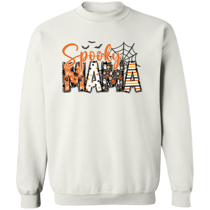 Spooky Mama crewneck sweatshirt in White