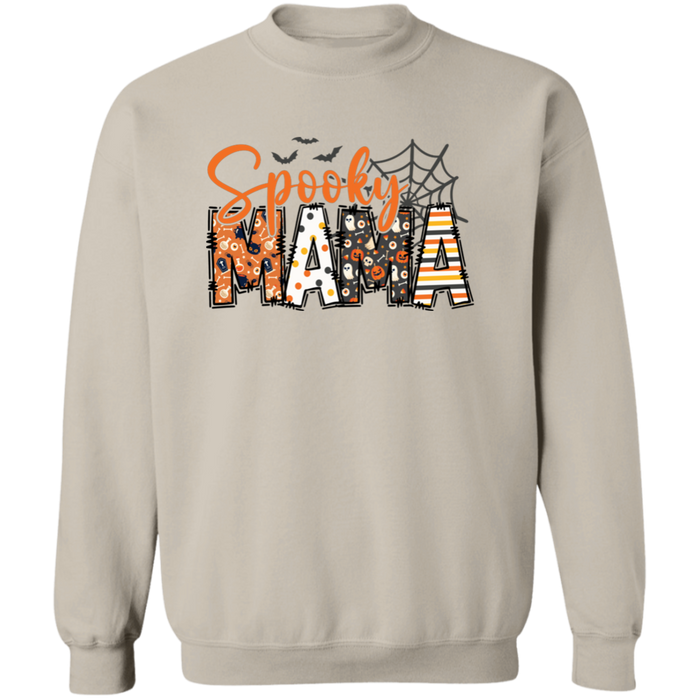 Spooky Mama crewneck sweatshirt in Sand