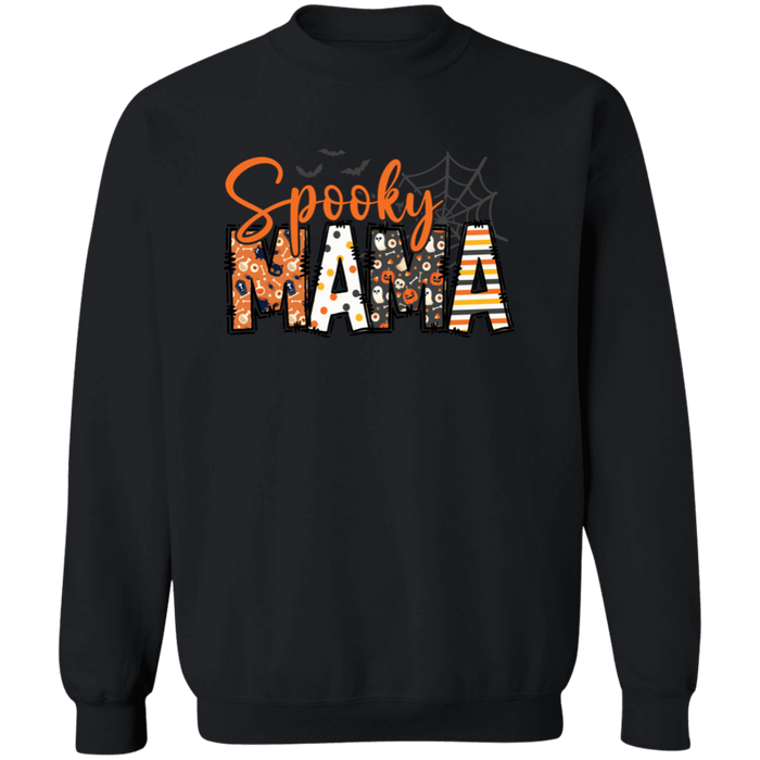 Spooky Mama crewneck sweatshirt in Black