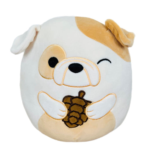 Squishmallow 8 Inch Brock the Bulldog with Pinecone Harvest Plush Toy *FINAL SALE*