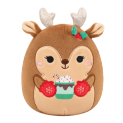 Squishmallow 8 Inch Darla the Deer with Cocoa Christmas Plush Toy