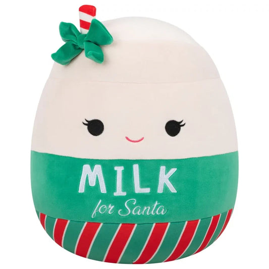Squishmallow 8 Inch Hedda the Milk for Santa Christmas Plush Toy