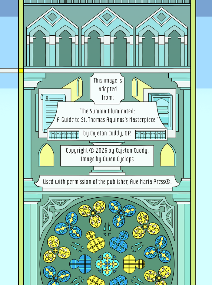 Summa Theologica Cathedral Art Print, Framed 24x36