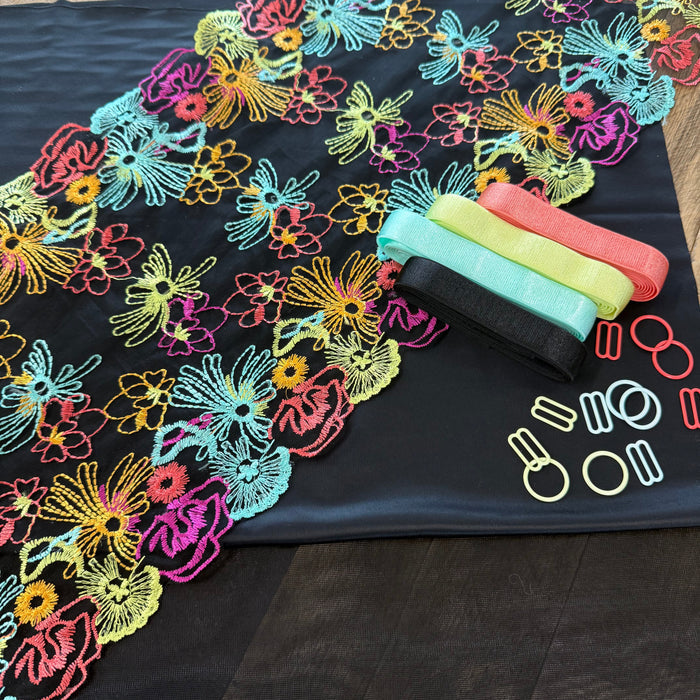"Summer Harmonies" Loftus Bra Kit - Midnight Bra Builder Budget Combo
