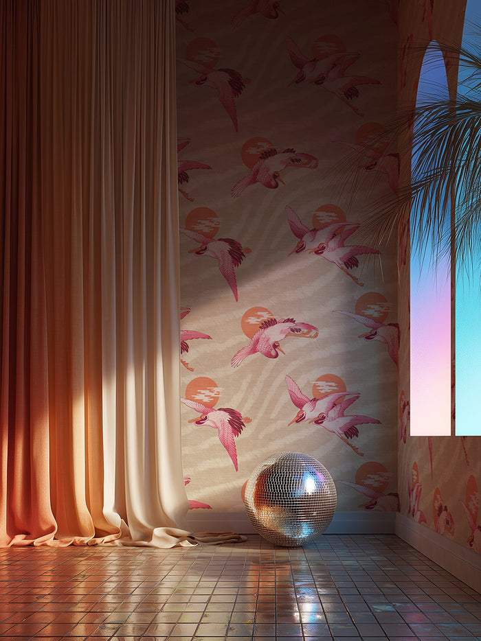 Sunset Dreams Grasscloth Wallpaper By The Metre