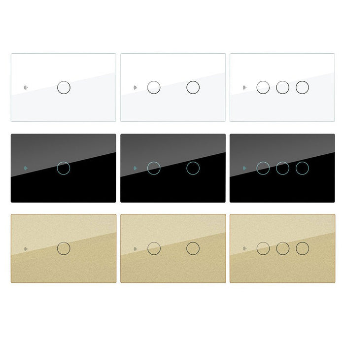 Wall Touch Switch US EU Version Only Glass Panel - Moes