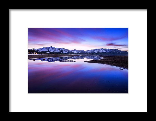 Tahoe Reflections - Lake Tahoe Ca - Framed Print