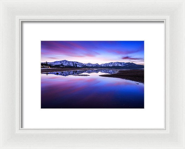 Tahoe Reflections - Lake Tahoe Ca - Framed Print