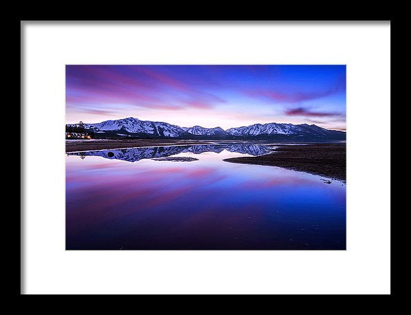 Tahoe Reflections - Lake Tahoe Ca - Framed Print