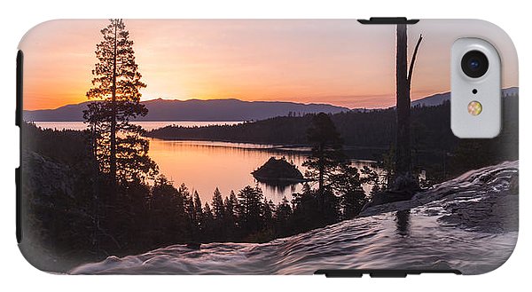 Tangerine Sunrise - Phone Case-Phone Case-IPhone 7 Tough Case-Lake Tahoe Prints
