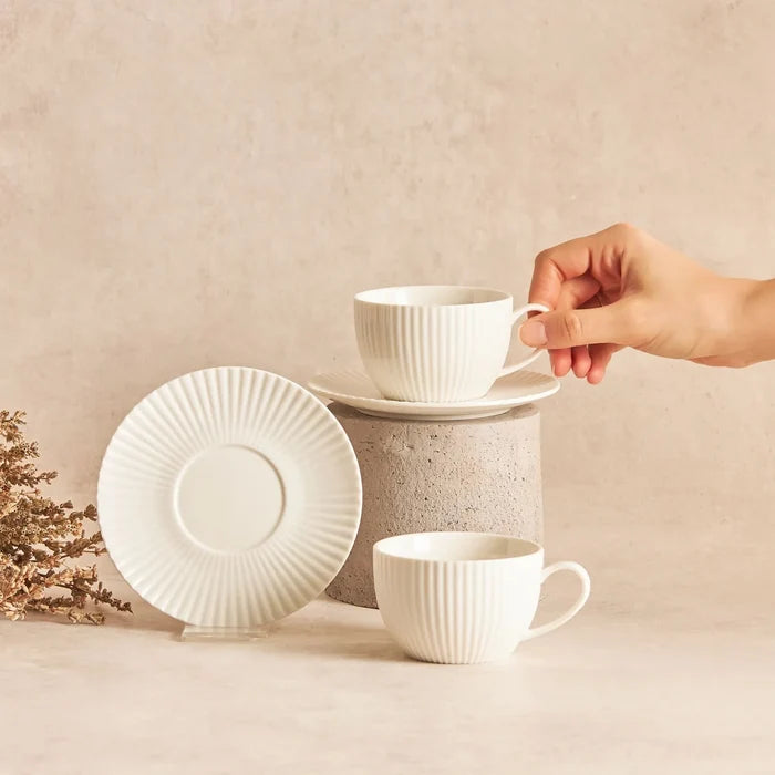 Tasses à thé Karaca Muschel pour 6 personnes, 200 ml