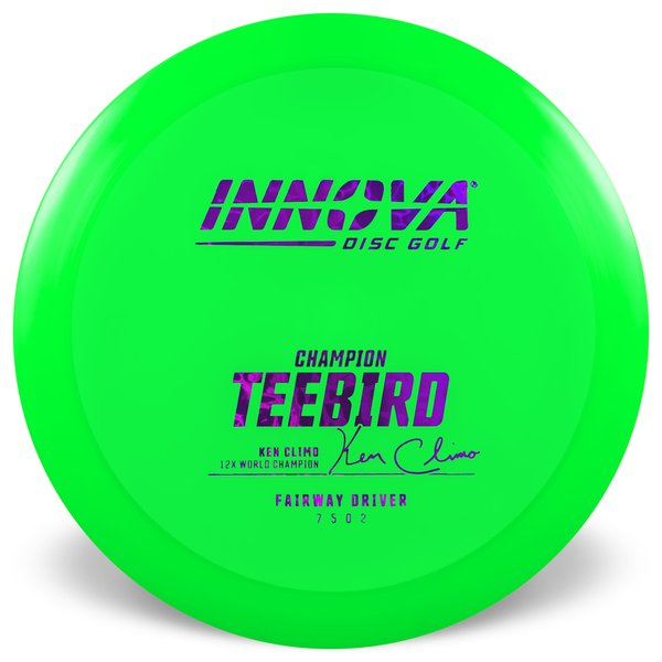 Innova Disc Golf Canada Champion Teebird3 INNOVA DISC GOLF CANADA	Teebird3	Fairway Driver	Flexible	Premium feel	Weather Resistant	High Speed	Good Glide	Good for Windy Conditions No turn flexible grip Great durability