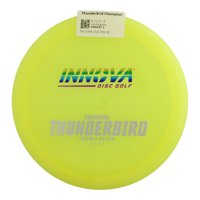 innova Disc Golf Canada Champion Thunderbird 	Impact Resistant	Premium Grip	Reliable Control	Fade Hold overstable No turn good glide