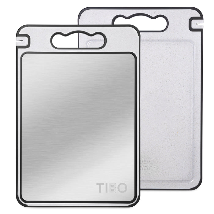 Two silver phone screen protectors in packaging with 'TIEQ' branding on a white background.