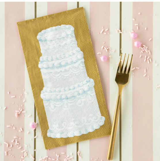 "Tiered Cake" Guest Napkins