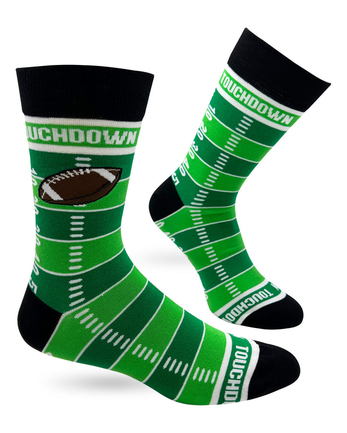 Touchdown Men's Novelty Crew Socks