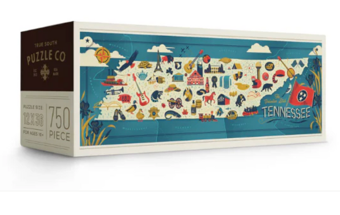 True South Tennessee "The Volunteer State" Map Puzzle