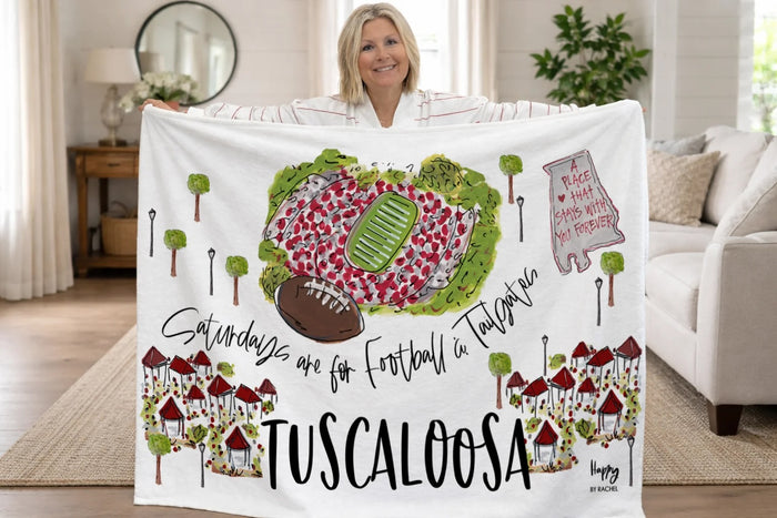 Tuscaloosa, AL Game Day Fleece Blanket