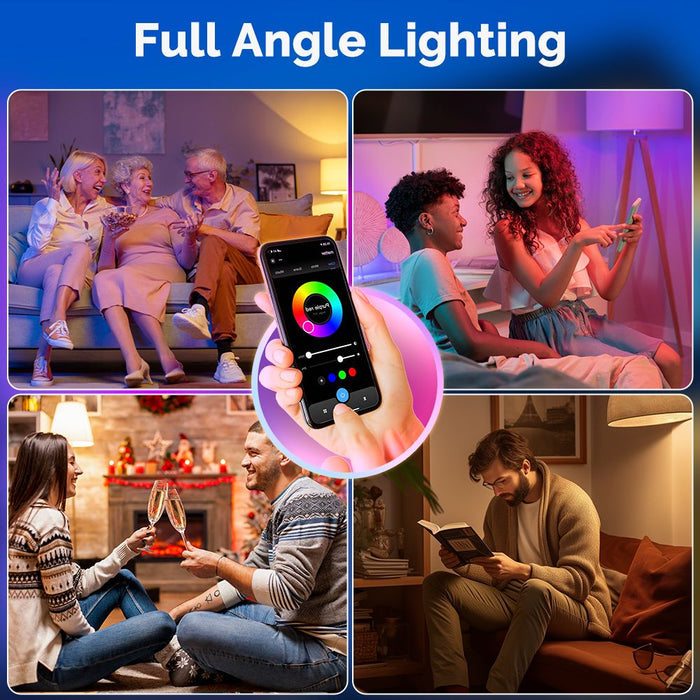 Tuya GU10 Matter WiFi Smart LED Bulb with Voice Control, Dimmable 5W Light 2700-6500K RGB Colors - MOES