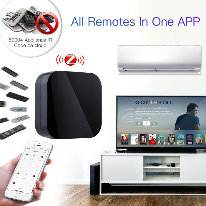 Tuya ZigBee Smart IR Remote Control Universal Infrared Remote Controller for Smart Home for AC TV DVD works with Alexa Google Home Wired ZigBee Hub Required - MOES
