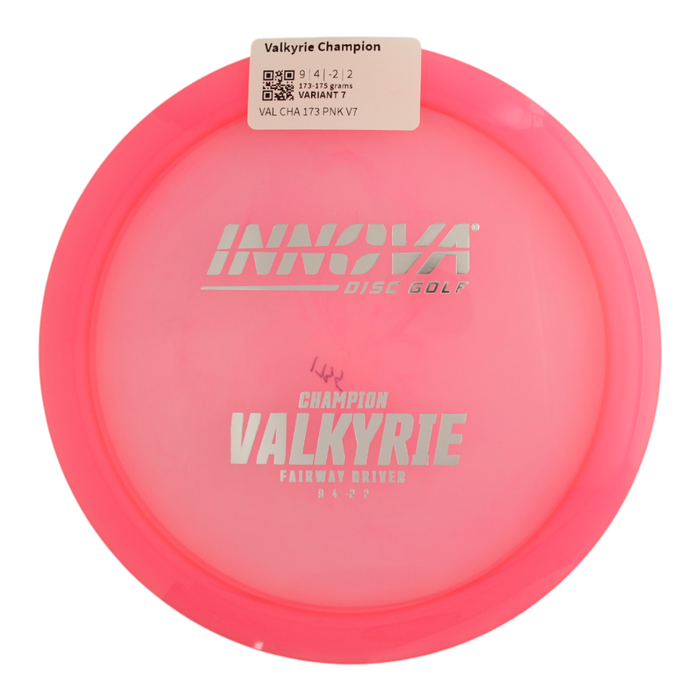 Innova Disc Golf Canada Champion I-Dye Valkyrie Distance Driver Grippy feel	Good durability	Flexible in cooler conditions	Great for distance and control	Maintains stability over time	Comfortable for grip Straight shots