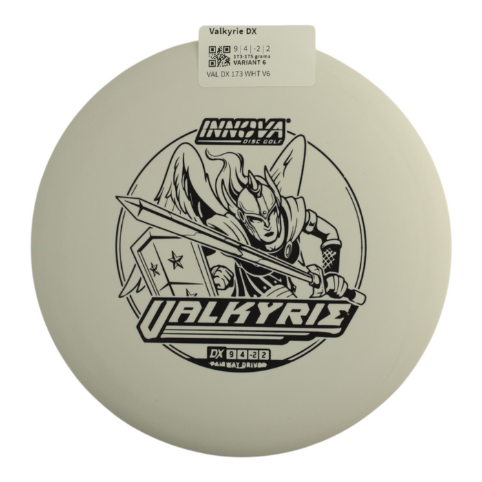 Innova Disc Golf Canada Champion Dx Valkyrie Distance Driver Grippy feel	base durability	Flexible in cooler conditions	Great for distance and control	Maintains stability over time	Comfortable for grip Straight shots