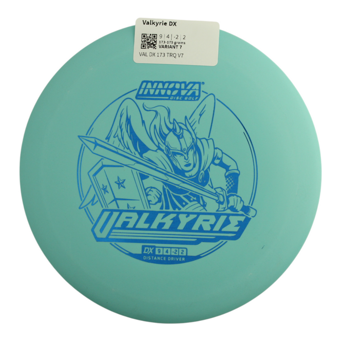 Innova Disc Golf Canada Champion Dx Valkyrie Distance Driver Grippy feel	base durability	Flexible in cooler conditions	Great for distance and control	Maintains stability over time	Comfortable for grip Straight shots