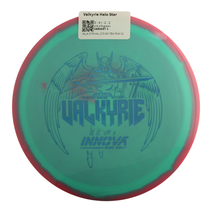 Innova Disc Golf Canada Halo Star Valkyrie Distance Driver  Valkyrie Distance Driver Grippy feel	Great durability	Flexible in cooler conditions	Great for distance and control	Maintains stability over time	Comfortable for grip Straight shots