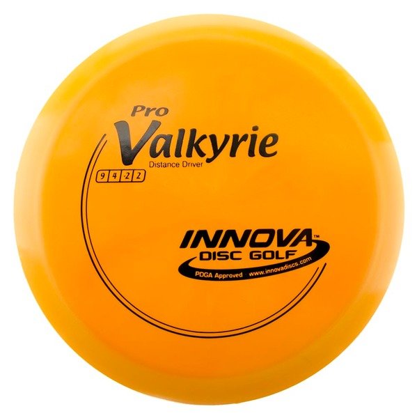 Innova Disc Golf Canada Halo Star Valkyrie Distance Driver  Valkyrie Distance Driver Grippy feel	Good durability	Flexible in cooler conditions	Great for distance and control	Maintains stability over time	Comfortable for grip Straight shots