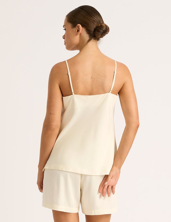 Vegan Silk Cami - Pearl