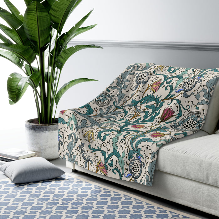 Walter Crane Antique Teazle Fleece Lined Blanket