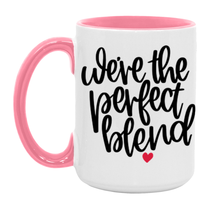 We're The Perfect Blend ceramic coffee mug, product photo 7