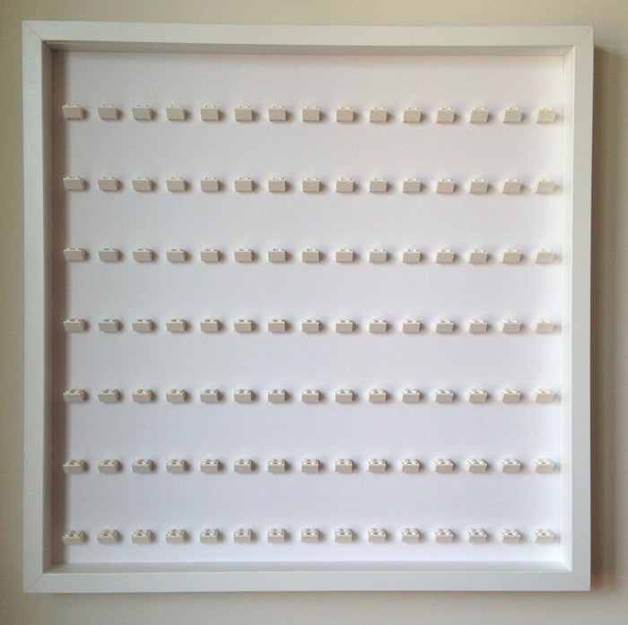 105 Lego Minifigures white frame display - Lego Minifigures Frame Display - 4