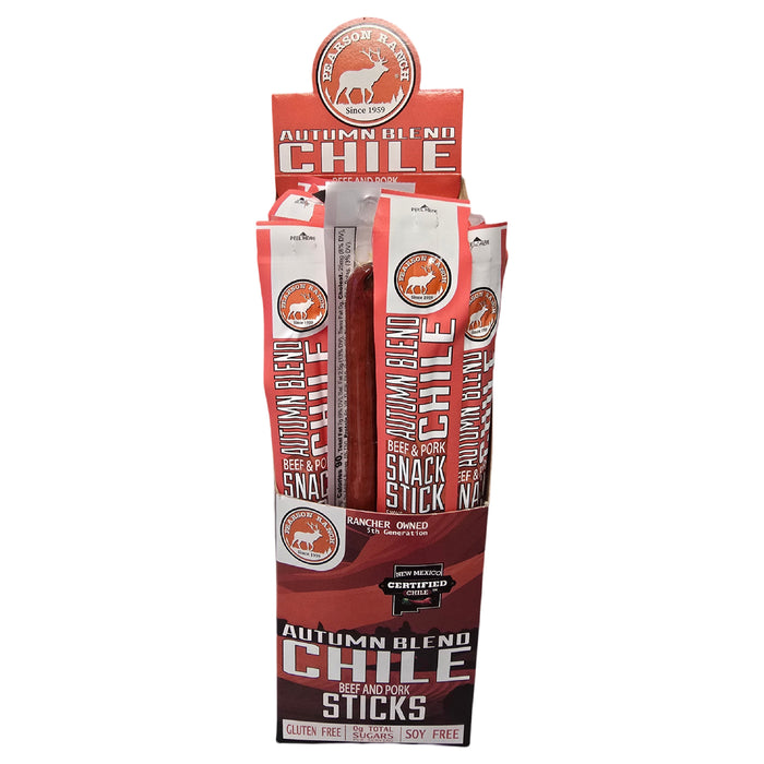 Wholesale Autumn Blend Chile Beef & Pork Snack Stick - 24 count caddy