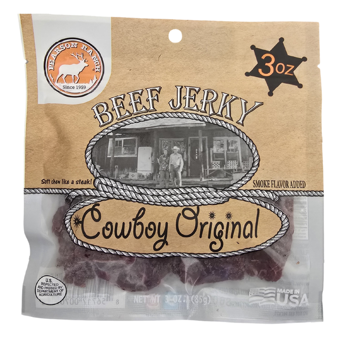 Wholesale Cowboy Original Beef Jerky 3oz - (order in EACH quantities)