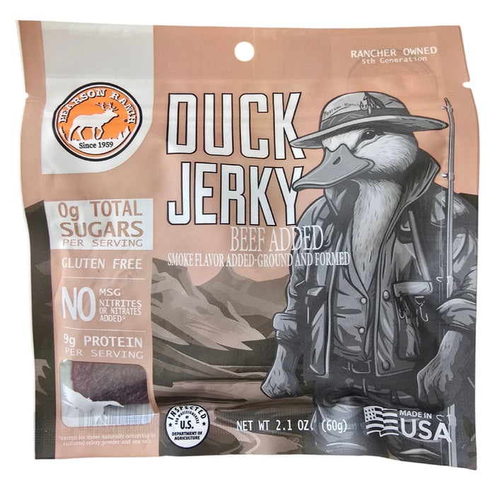Wholesale Duck Jerky Display Tray - 12 each 2.1oz Resealable Bags