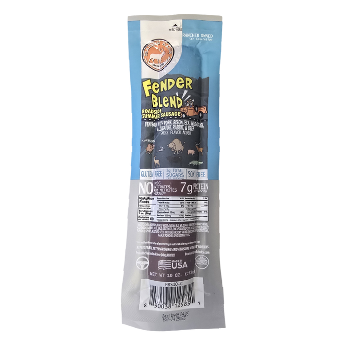 Wholesale Fender Blend Summer Sausage 10oz - (order in EACH quantities)
